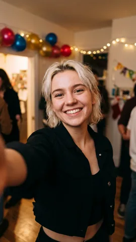 Her party selfie